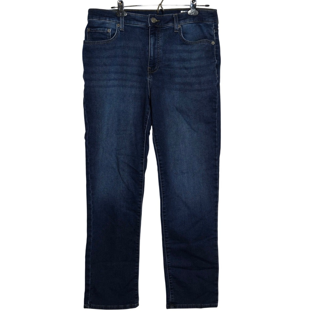 32 Degrees Cool Mens Sweatpant Jeans 34 Dark Wash Stretch Straight Leg Comfy